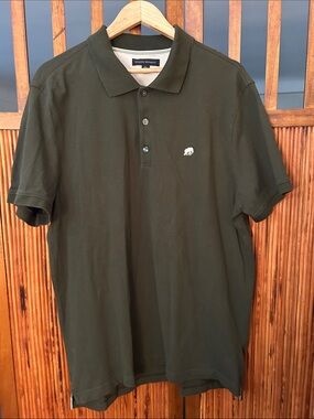 Banana Republic Olive Polo with Embroidered Logo